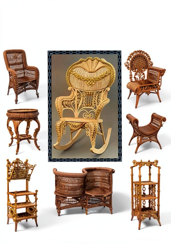 Dover Publications Antique Furniture Guide Kindle eBook 216 Pages-0