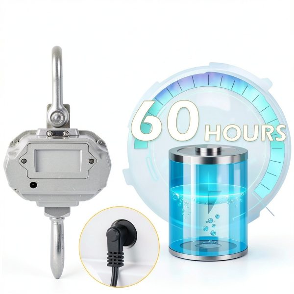 5000kg/11000lbs Crane Scale 5Ton Digital Hanging Scale Heavy Duty Industrial Electronic Scale with Hook-2