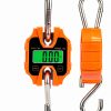 Klau Portable Crane Scale 250 kg / 500 lb Heavy Duty Digital Hanging Scales LCD Display with Backlight for Home Farm Hunting Outdoor Orange-1