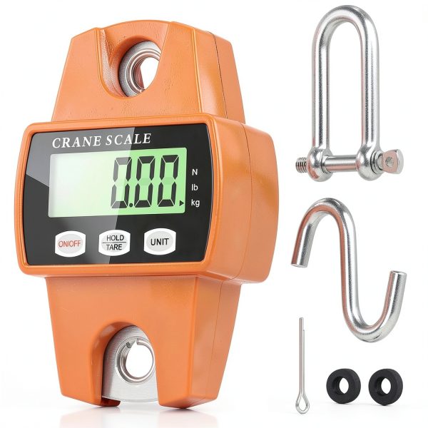 Hanging Scale 660lb 300kg Drcowu Handheld Crane Scale with LCD Display-0