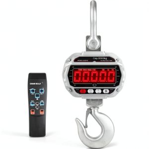 5000kg/11000lbs Crane Scale 5Ton Digital Hanging Scale Heavy Duty Industrial Electronic Scale with Hook-0