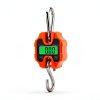 Klau Portable Crane Scale 250 kg / 500 lb Heavy Duty Digital Hanging Scales LCD Display with Backlight for Home Farm Hunting Outdoor Orange-0