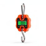 Klau Portable Crane Scale 250 kg / 500 lb Heavy Duty Digital Hanging Scales LCD Display with Backlight for Home Farm Hunting Outdoor Orange-0
