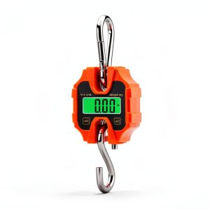 Klau Portable Crane Scale 250 kg / 500 lb Heavy Duty Digital Hanging Scales LCD Display with Backlight for Home Farm Hunting Outdoor Orange-0