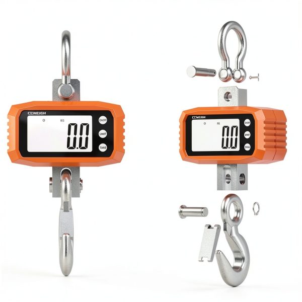 Digital Crane Scale 1000kg ccweigh Aluminium Housing, Steel Handle-5