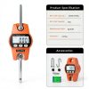 Hanging Scale WISHSOM 660lb/300kg Aluminum Crane Scale with LCD-5