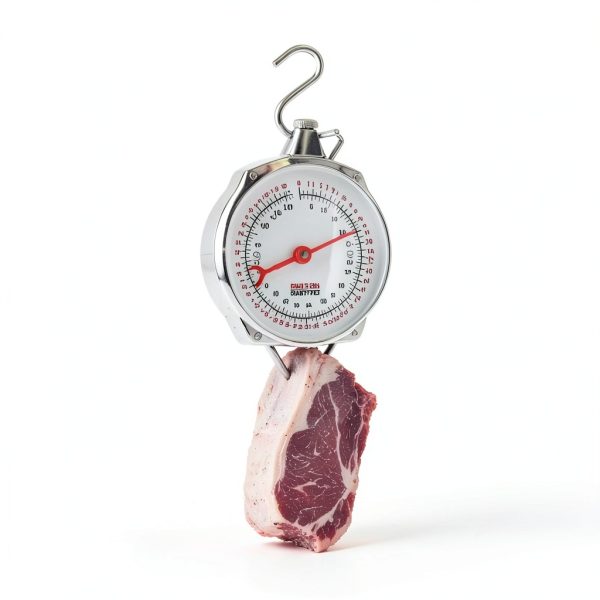 Hanging Scale WISHSOM Mechanical Crane Scale Dual Unit Stainless Hooks-4
