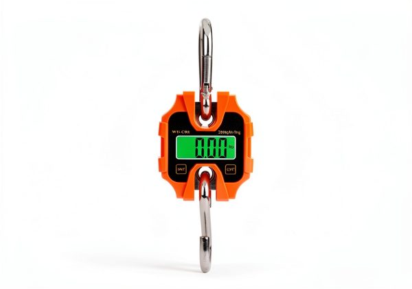 Klau Portable Crane Scale 250 kg / 500 lb Heavy Duty Digital Hanging Scales LCD Display with Backlight for Home Farm Hunting Outdoor Orange-2
