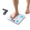 Pursonic Digital Bathroom Scale 400lb Tempered Glass White BBS118-1