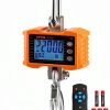 Digital Crane Scale VEVOR 2200 lb Heavy Hanging Scale Remote Orange-0