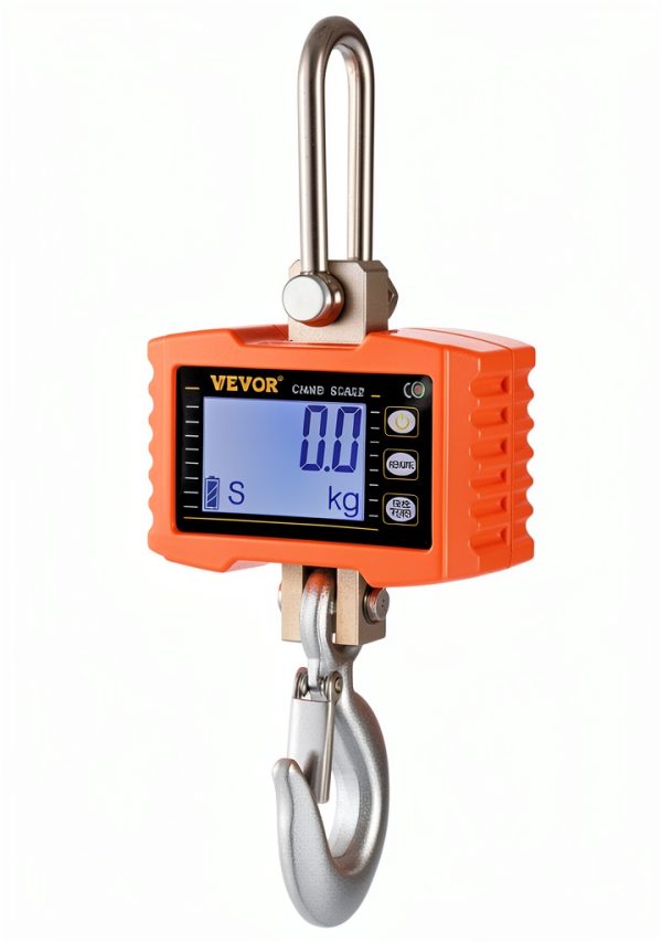 Mophorn Hanging Scale 1000kg Digital Heavy Duty Orange Crane Scale-8