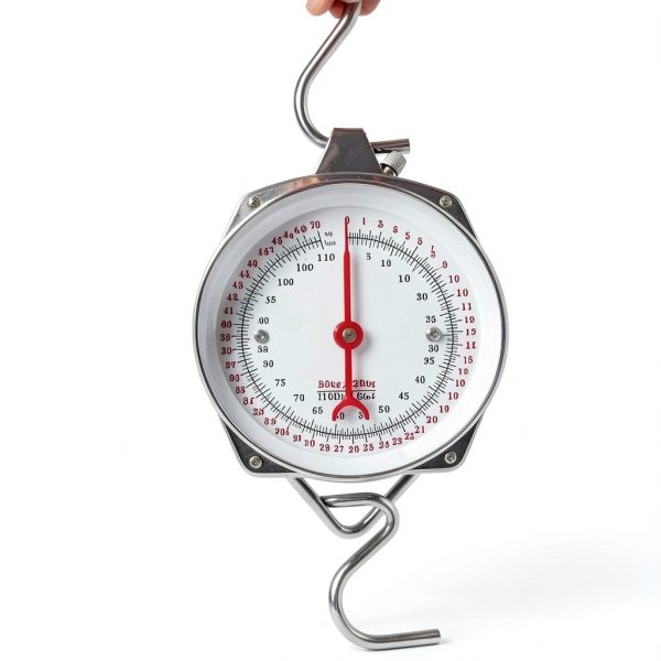 Hanging Scale WISHSOM Mechanical Crane Scale Dual Unit Stainless Hooks-0