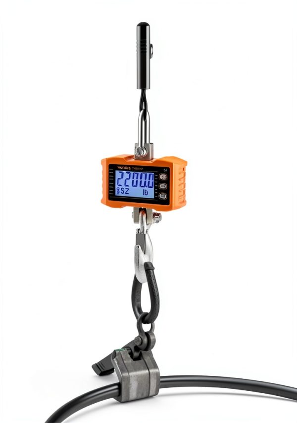 Digital Crane Scale VEVOR 2200 lb Heavy Hanging Scale Remote Orange-1