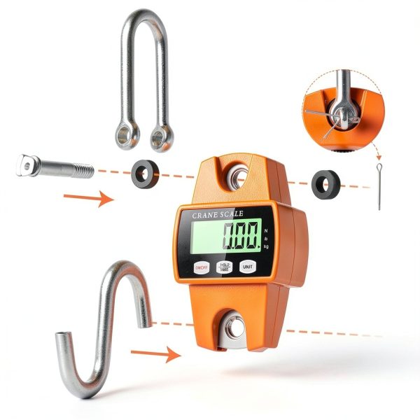 Hanging Scale 660lb 300kg Drcowu Handheld Crane Scale with LCD Display-6