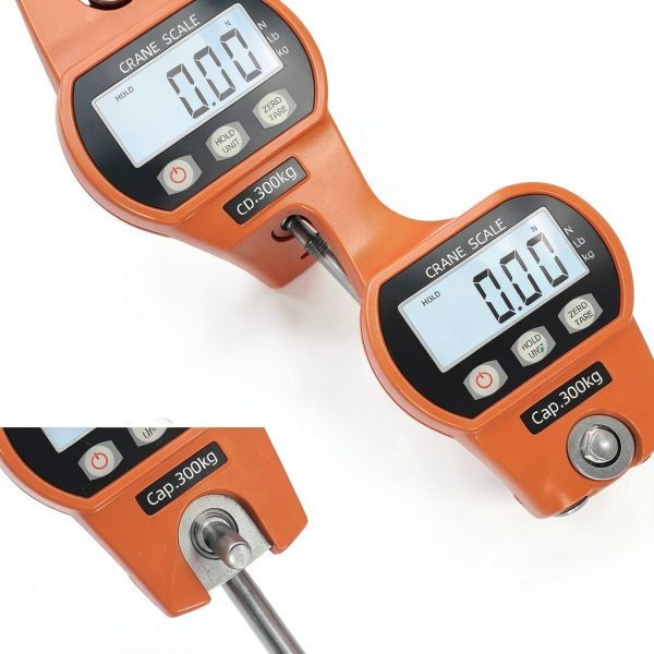 Hanging Scale WISHSOM 660lb/300kg Aluminum Crane Scale with LCD-2