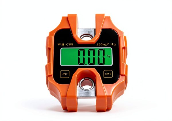 Klau Portable Crane Scale 250 kg / 500 lb Heavy Duty Digital Hanging Scales LCD Display with Backlight for Home Farm Hunting Outdoor Orange-5
