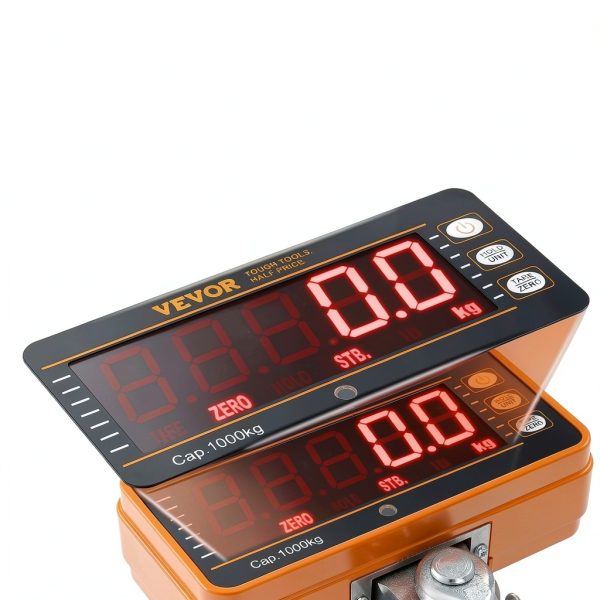 VEVOR Crane Scale Hanging 2200 lbs Cast Aluminum with Remote Control-5