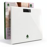 Pursonic Digital Bathroom Scale 400lb Tempered Glass White BBS118-0
