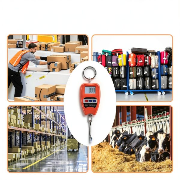 Goture Digital Hanging Scale,200kg/440lbs Crane Scales,Fishing Scale with LED Display, Heavy Duty Hanging Weight Scale for Fishing,Luggage,Big Game,Farm,Hunting,Industries,Warehouse-6