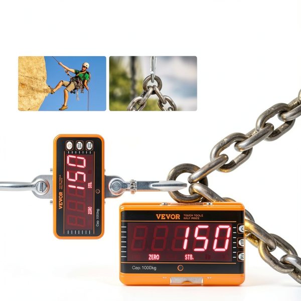 VEVOR Crane Scale Hanging 2200 lbs Cast Aluminum with Remote Control-3
