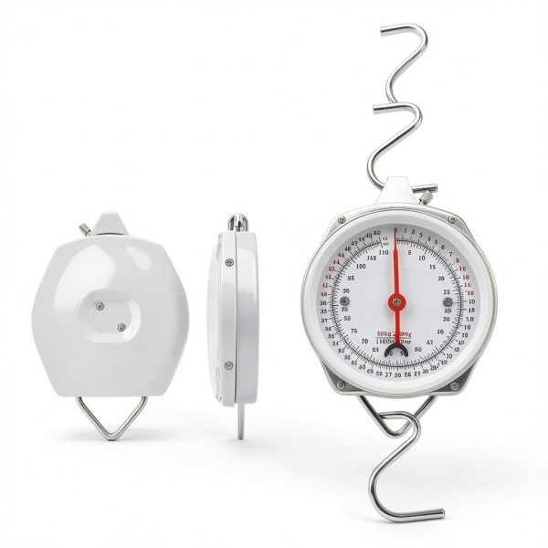 Hanging Scale WISHSOM Mechanical Crane Scale Dual Unit Stainless Hooks-2