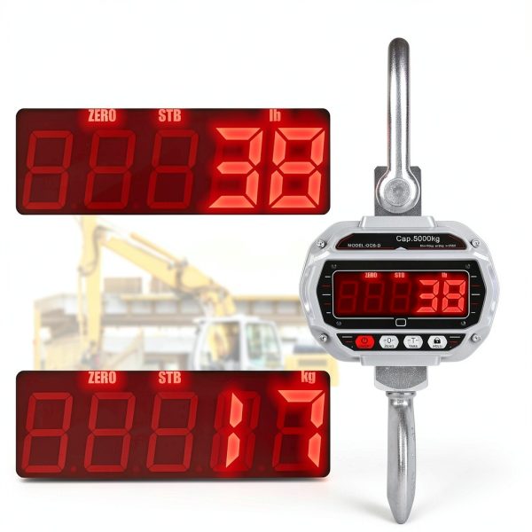 5000kg/11000lbs Crane Scale 5Ton Digital Hanging Scale Heavy Duty Industrial Electronic Scale with Hook-4