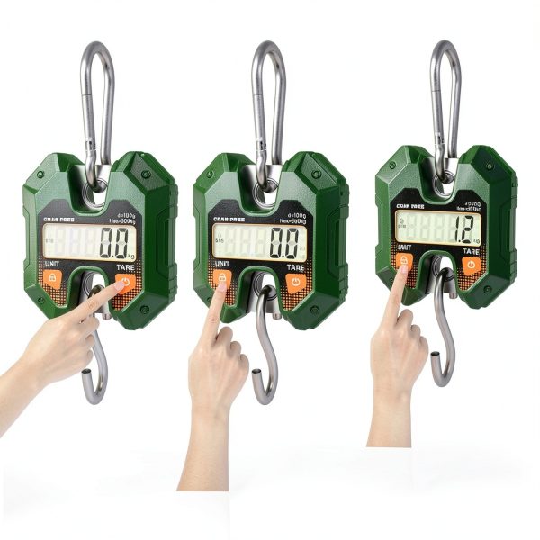 Digital Hanging Scale 300KG 660LB by GRAM PRES GP-ADG Blackish Green-4